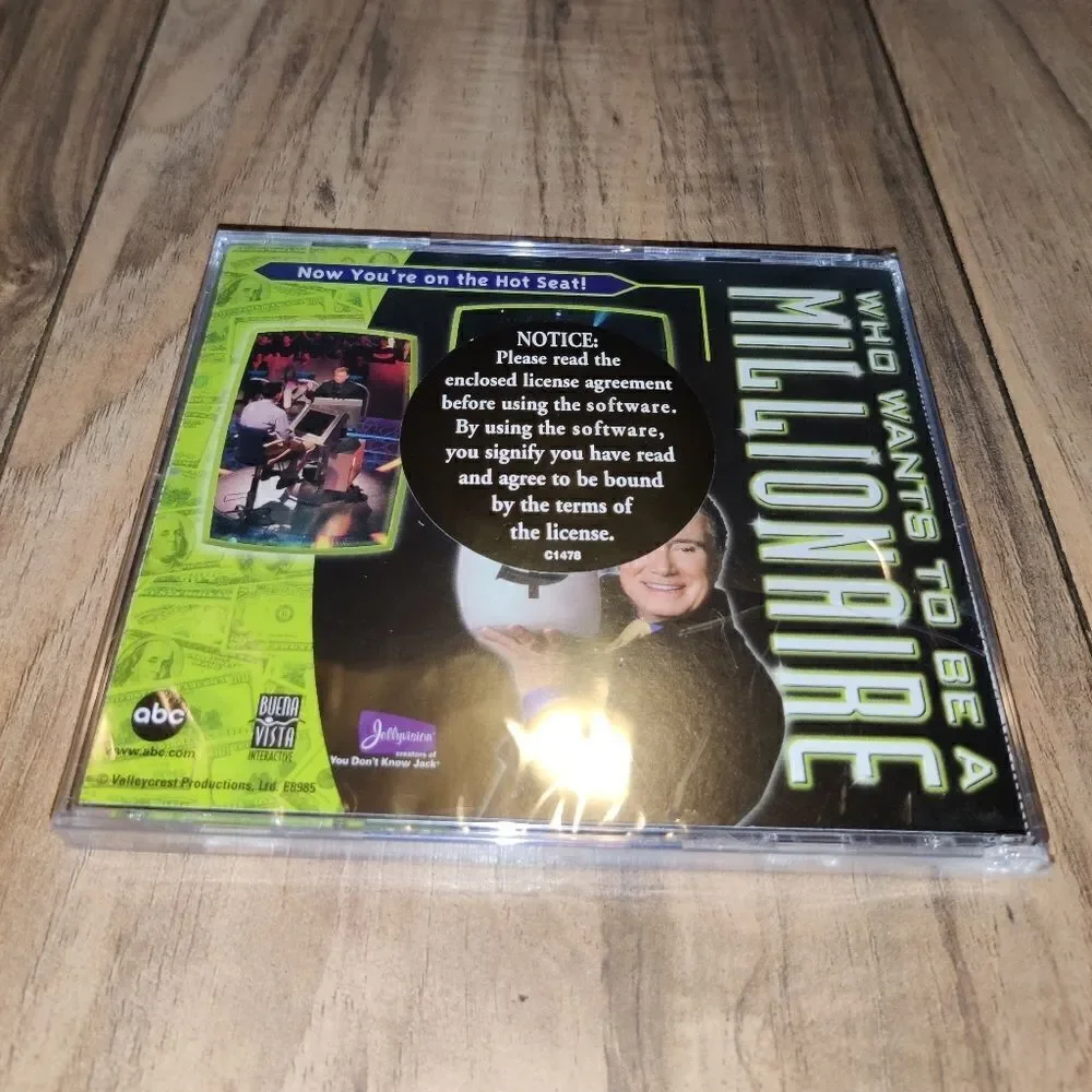 Who Wants to Be a Millionaire CD-ROM Jewel Case (PC, 2000) *NEW SEALED*